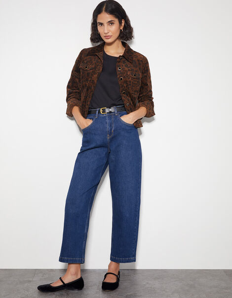 Betty High Waist Barrel Jeans, Blue (DENIM BLUE), large