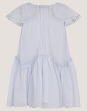 Baby Elena Sequin Swing Party Dress, Blue (PALE BLUE), large