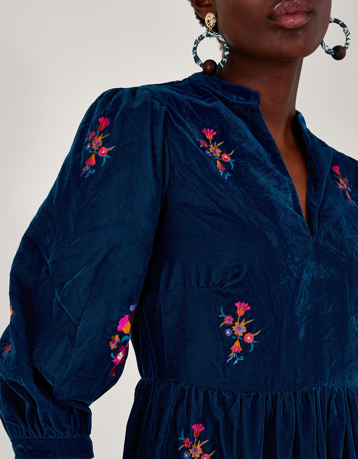 Monsoon velvet trouser suit top