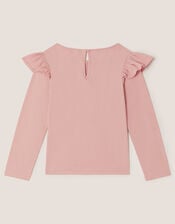 Unicorn Embellished Long Sleeve Top, Purple (PURPLE), large