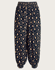 Rhea Batik Dye Pants, Black (BLACK), large