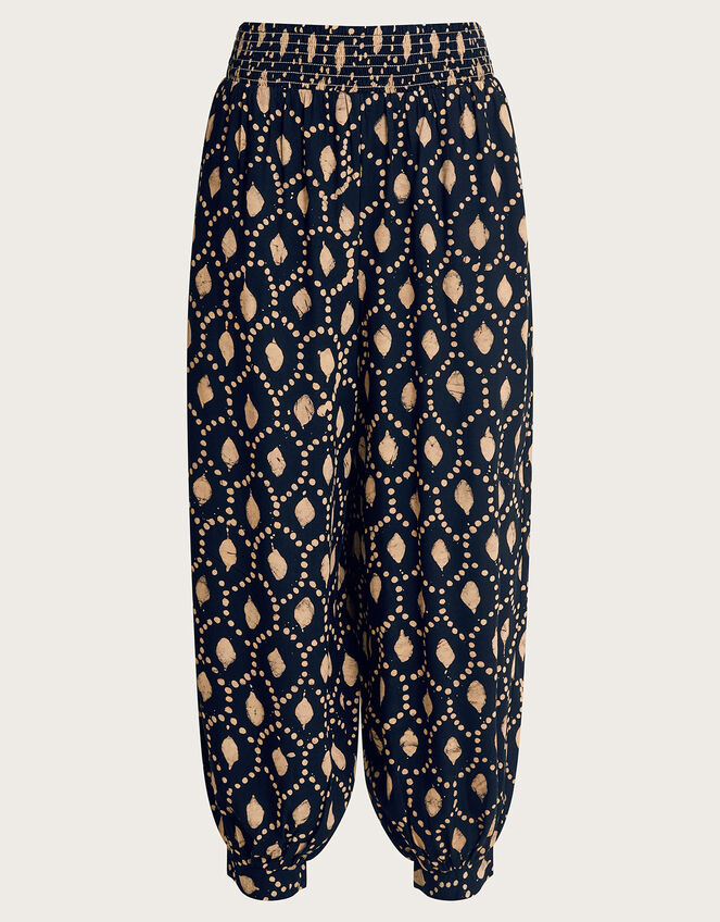 Rhea Batik Dye Pants, Black (BLACK), large