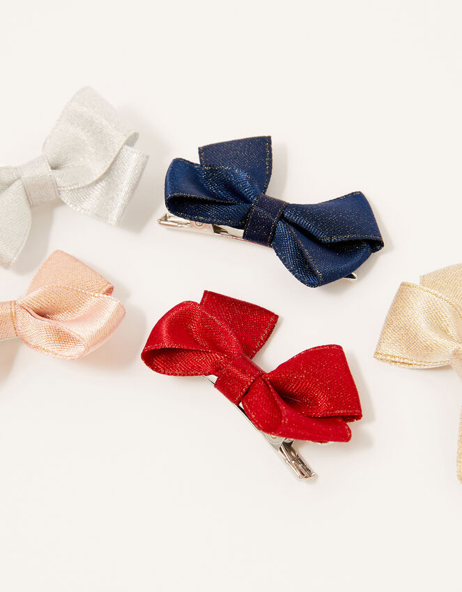 Mini Bow Hair Clips, , large