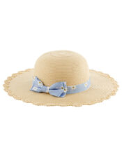 Ella Daisy Floppy Hat , Natural (NATURAL), large