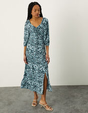 Sonia Animal Sweetheart Midi Dress, Blue (BLUE), large