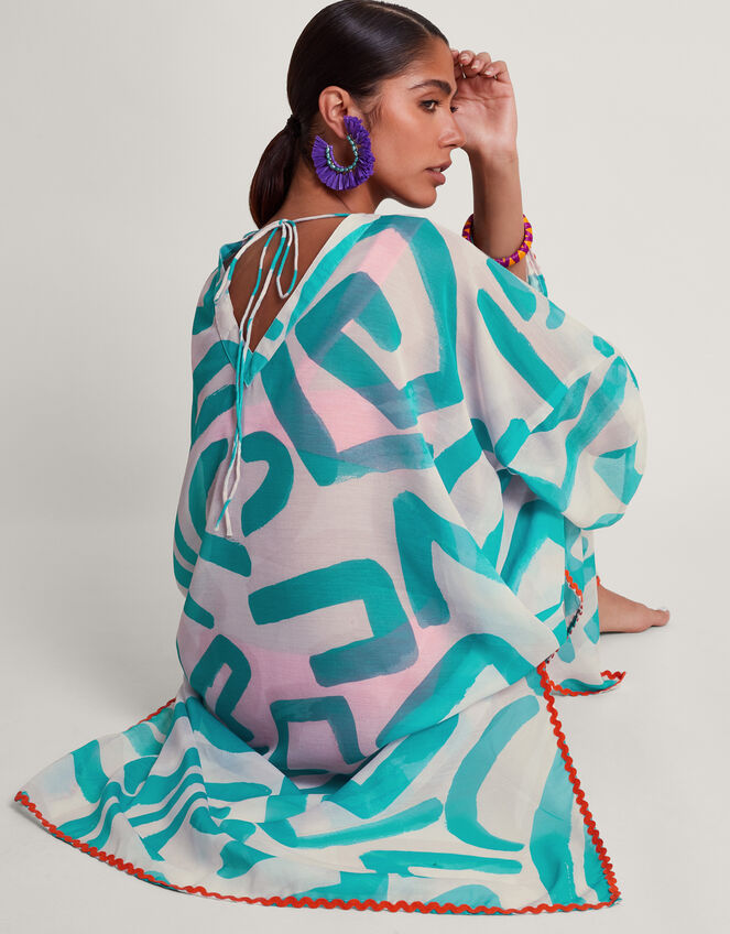 Squiggle Print Kaftan, , large