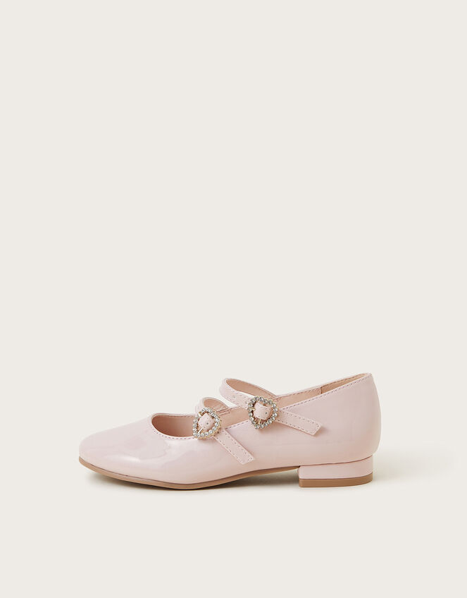 Patent Double Strap Flats, Pink (PINK), large