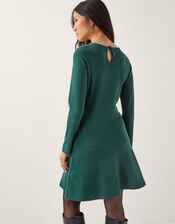Brit Sparkle Bow Knit Dress, Teal (TEAL), large