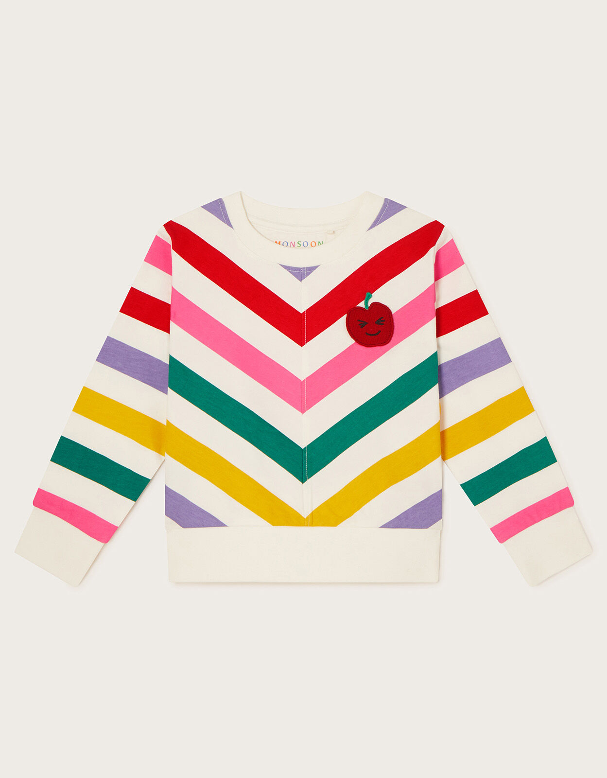 White rainbow on sale stripe jumper