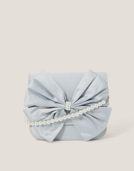 Large Bow Bridesmaid Mini Bag, Blue (PALE BLUE), large