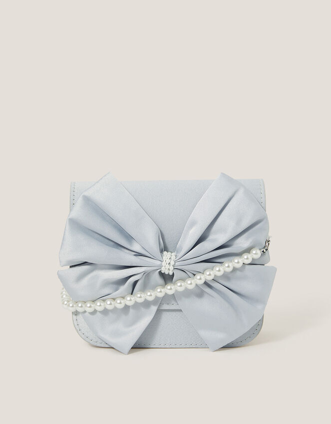 Large Bow Bridesmaid Mini Bag, Blue (PALE BLUE), large