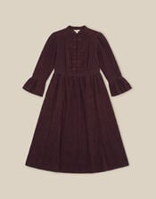 Valerie Corduroy Midi Dress, Brown (CHOCOLATE), large