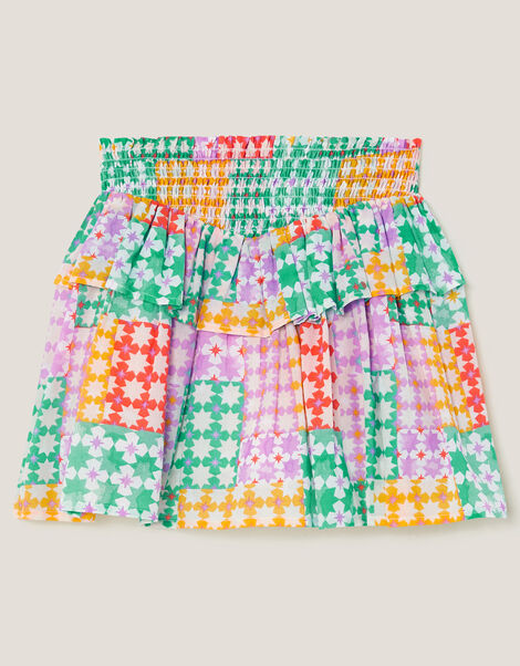 Colourblock Star Print Skort, Multi (MULTI), large