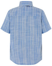 Slub Shirt with Bow Tie , Blue (BLUE), large