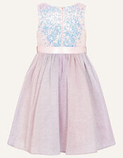 Rainbow Ombre Sequin Dress, Multi (MULTI), large