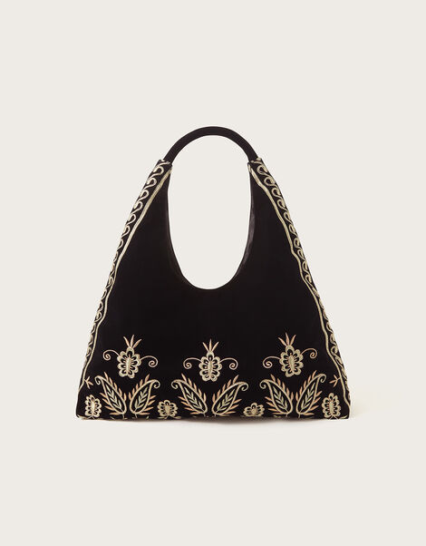 Velvet Embroidered Bag, , large