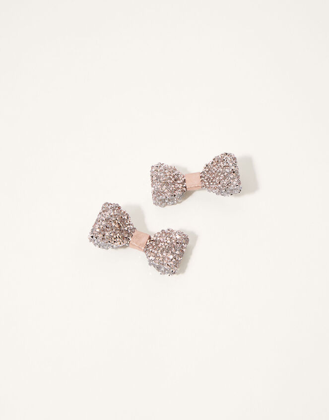 Dazzle Bow Hair Clip Twinset, , large