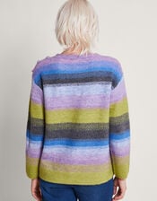 Sasha Stripe Jumper, Green (GREEN), large