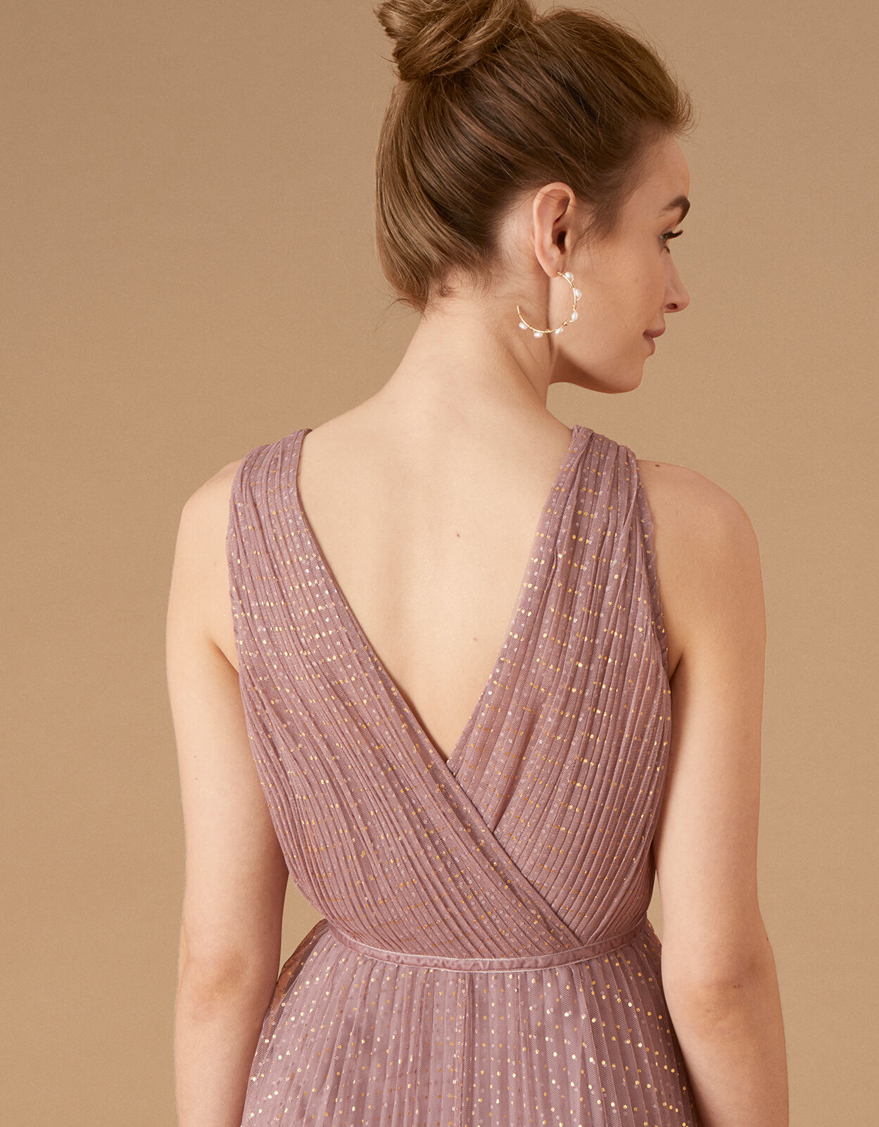 Freya Spot Print Maxi Dress Pink