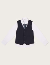 Callum 3 Piece Waistcoat and Shirt Set, Blue (NAVY), large