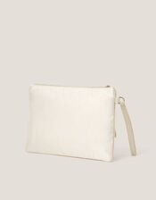 Febe Floral Embellished Tassel Pouch, , large