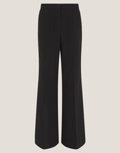 Erin Flared Tailored Trousers, Black (BLACK), large