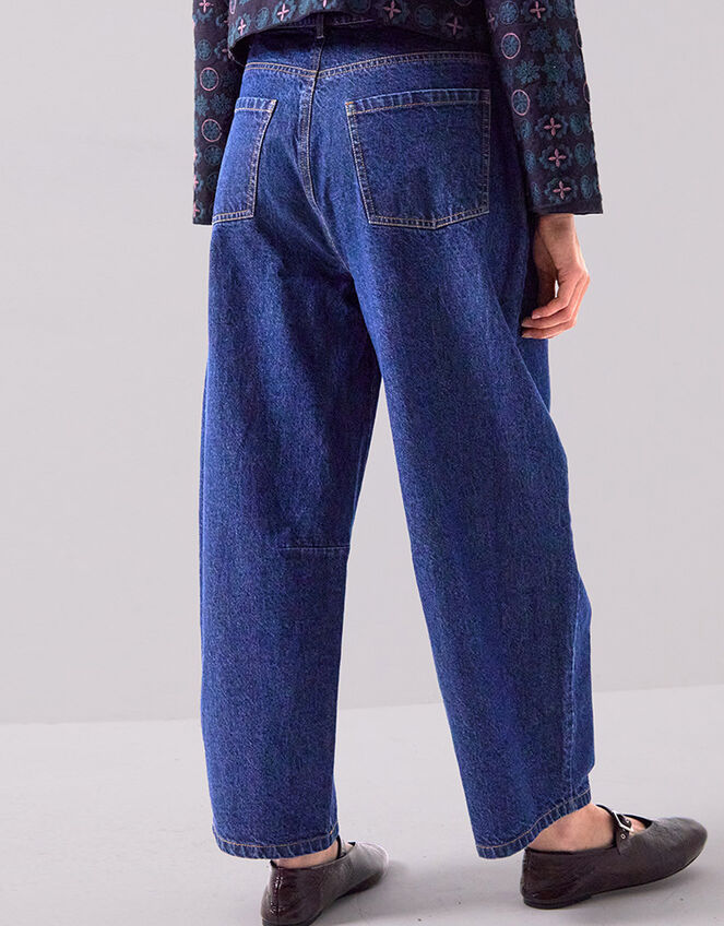 East Ozla Denim Barrel Trousers, Blue (DENIM), large