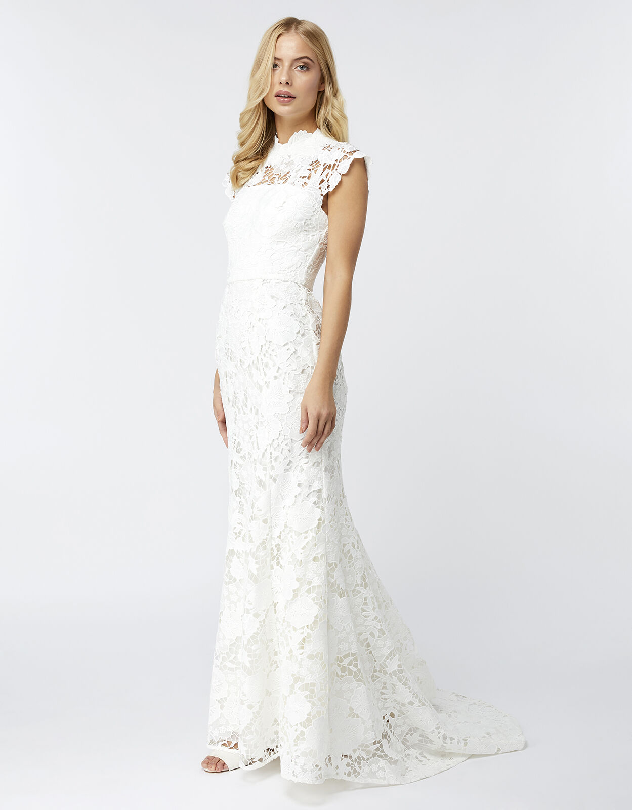 Monsoon white top maxi dress