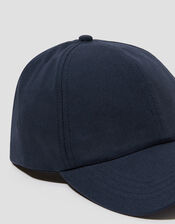 Isha Linen Baseball Cap, Blue (NAVY), large