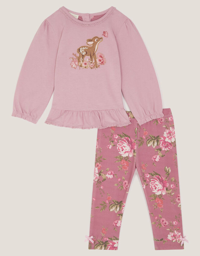 Baby Felicity Floral Top & Leggings Set, Pink (PINK), large