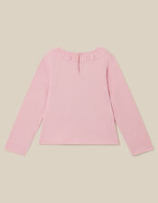 Monsoon x My Little Pony Long Sleeve Frill Collar Top, Pink (PINK), large