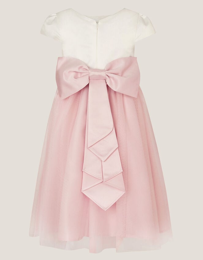 Satin Bridesmaid Dress, Pink (PINK), large