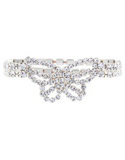 Sparkle Diamante Butterfly Stretch Bracelet, , large