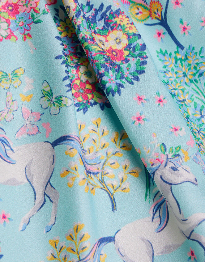 Unicorn Print Skirt , Blue (BLUE), large