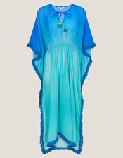 Miley Ombré Kaftan Dress, Blue (BLUE), large
