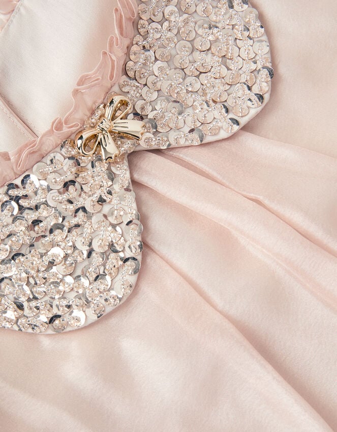 Nicolette Beaded Collar Party Dress, Gold (GOLD), large