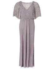 Tatiana Embellished Maxi Dress, Grey (GREY), large