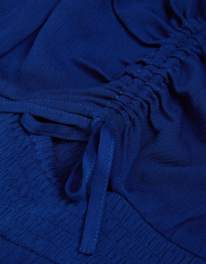 Sleeveless Crinkle Jumpsuit, Blue (BLUE), large