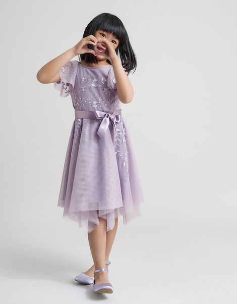 Amelia Embroidered Dress, Purple (LILAC), large
