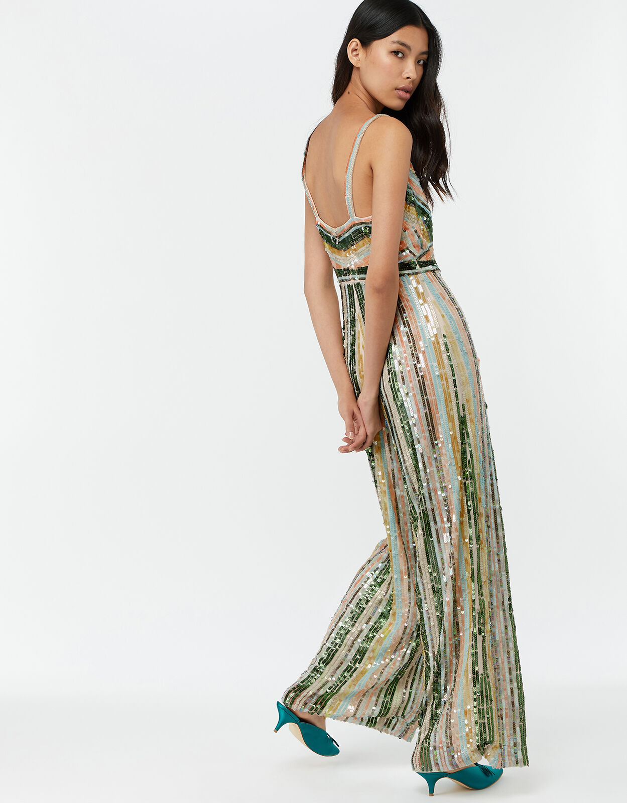 Monsoon sequin jumpsuit Clearance