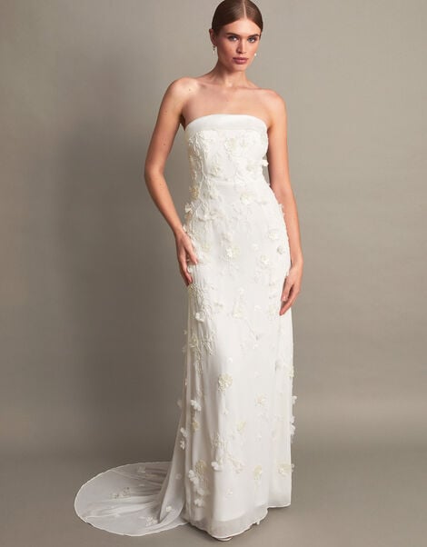 Eve Embellished Bridal Dress, Ivory (IVORY), large