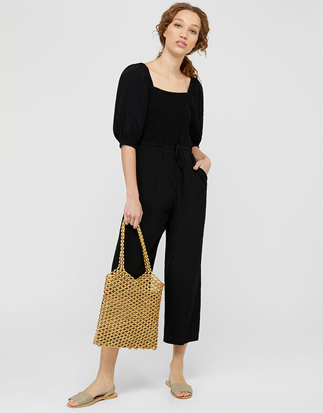 Wren Wooden Bead Tote Bag, , large