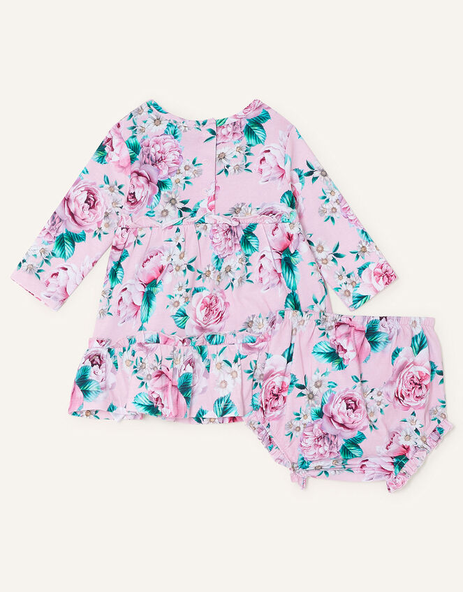 Newborn Floral Dress Set, Pink (PINK), large