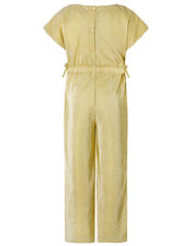 Gia Gold Plisse Jumpsuit, Gold (GOLD), large