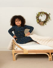 Little Green Radicals Twinkle Twinkle Pyjamas, Blue (NAVY), large