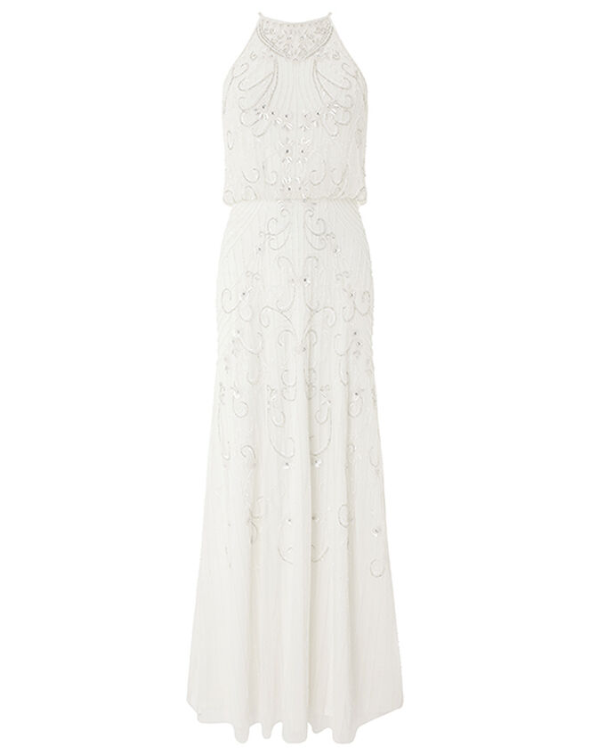 Augusta Embellished Maxi Wedding Dress, Ivory (IVORY), large