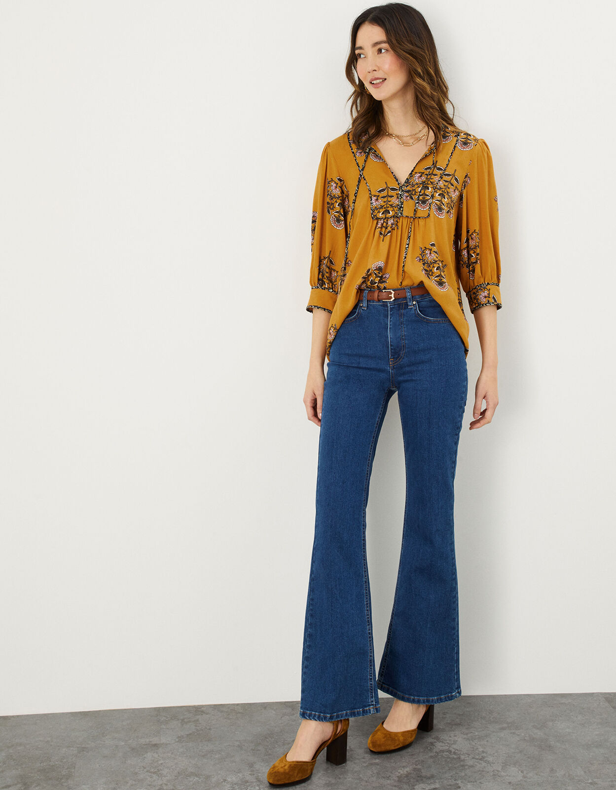 Fifi Flared Jeans Blue | Trousers 