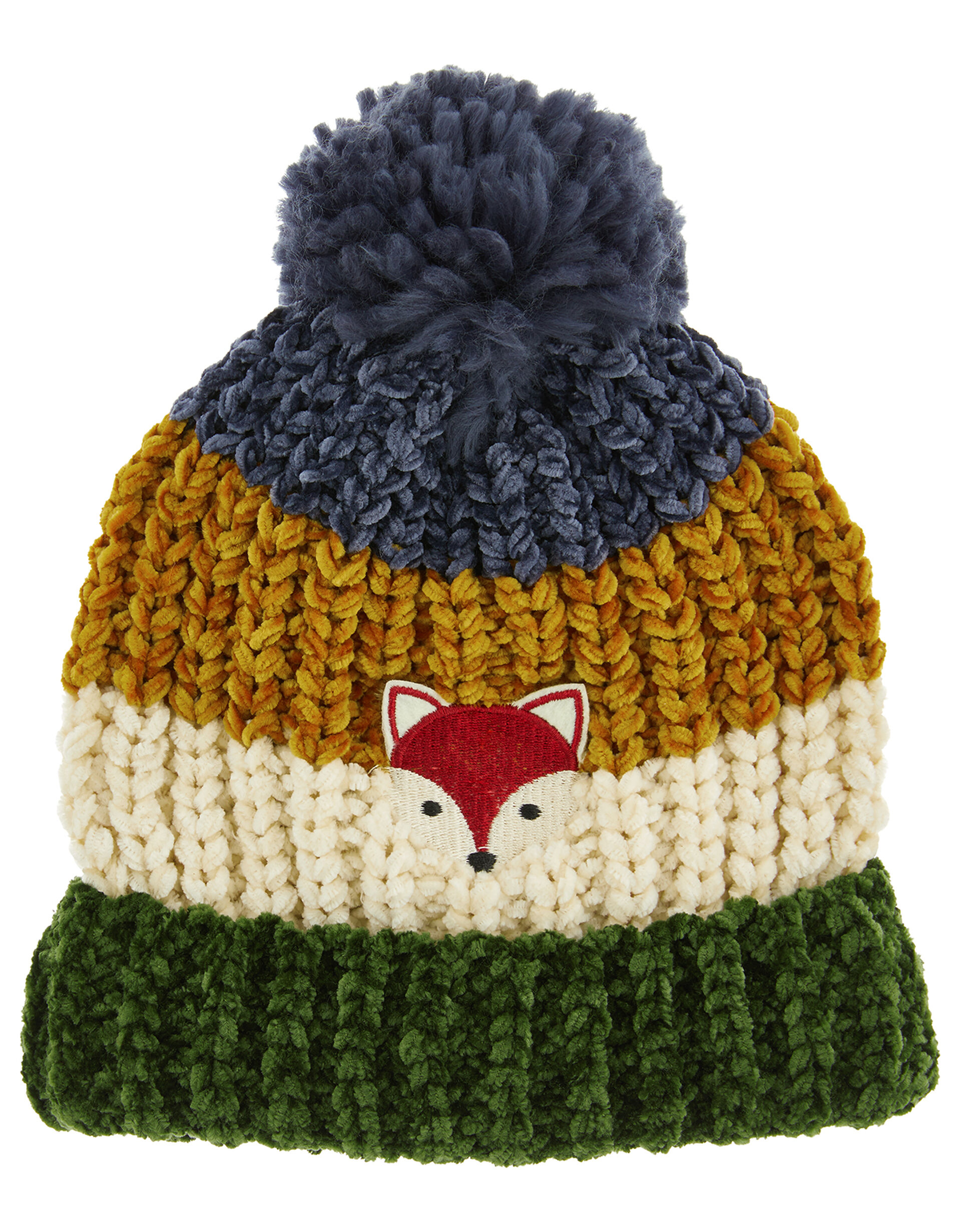 Jake Stripe Chenille Pom-Pom Hat, Multi (MULTI), large
