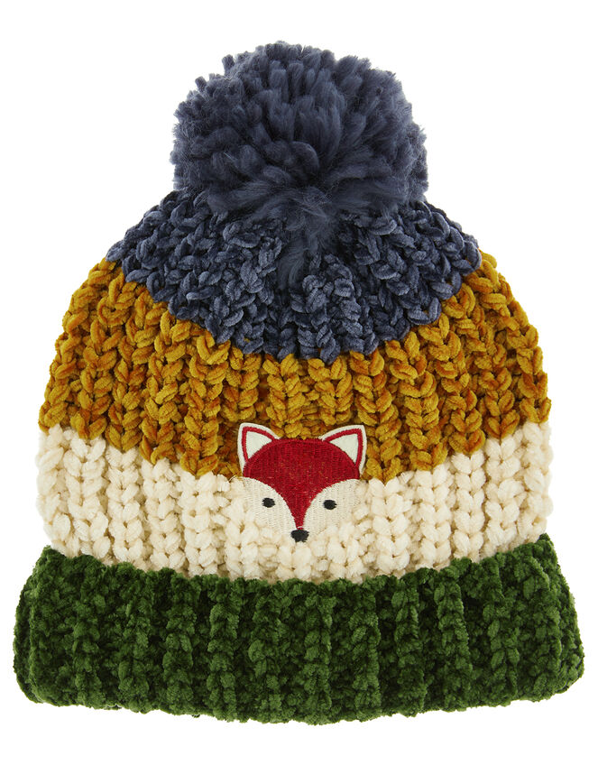 Jake Stripe Chenille Pom-Pom Hat, Multi (MULTI), large