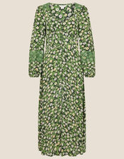 Rosalyn Rose Printed Dress, Green (GREEN), large